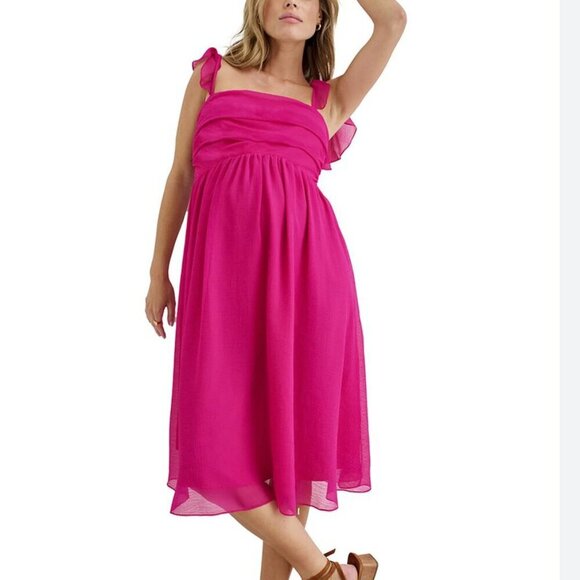 Hatch Celeste Ruffle Maternity Dress Size 1 - Picture 2 of 10